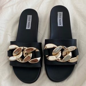 Steve Madden Chain Slides